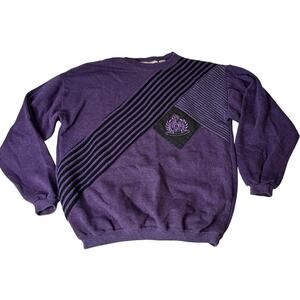 VTG Purple Crew Neck Sweatshirt Ricardo Men's Size Large